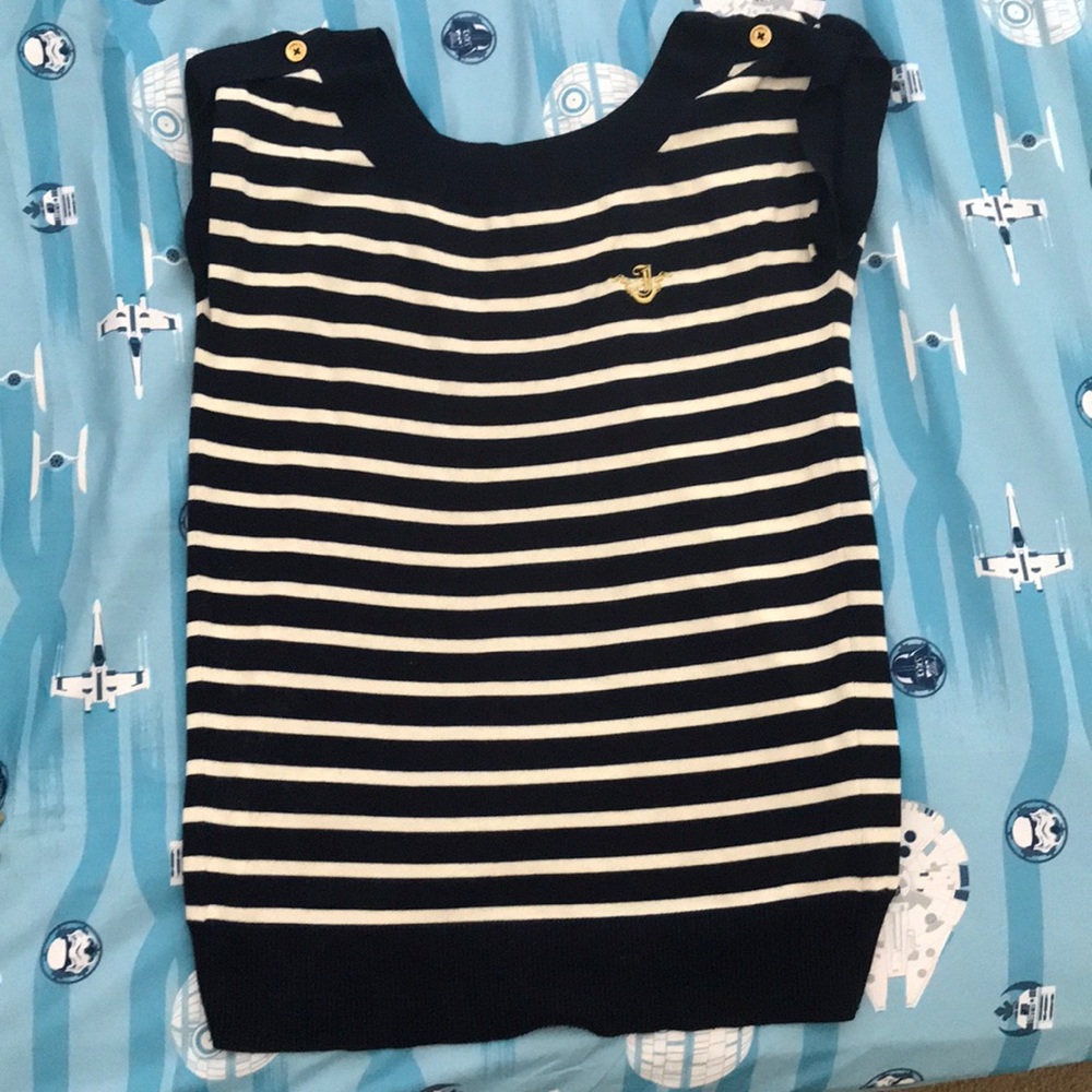 Juicy couture sweater open back sleeveless tank